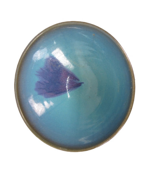 Pair Blue and Purple Ceramics Bowls