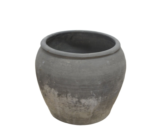 Grey Black Planter Pot