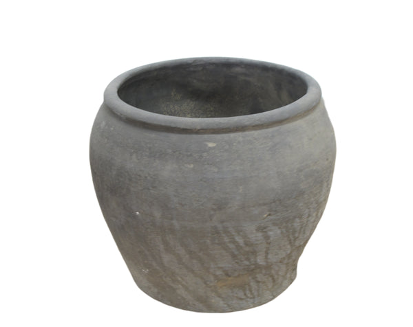 Grey Black Planter Pot