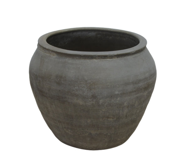 Grey Black Planter Pot