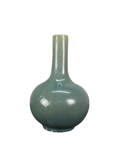 Turquoise Long Neck Vase