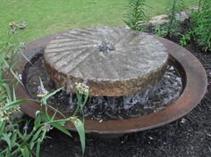 Granite Mill Stone Water Fountain 1