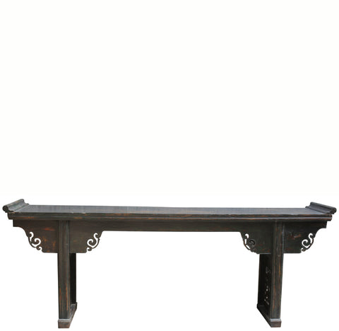 8 Feet Long Antique Chinese Altar Console Table - Dyag East
