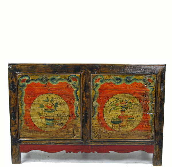 Hand Painted Mongolia Sideboard 1