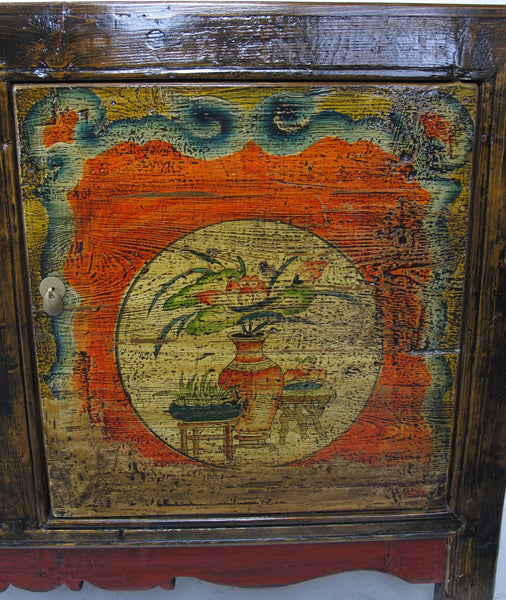 Hand Painted Mongolia Sideboard 1