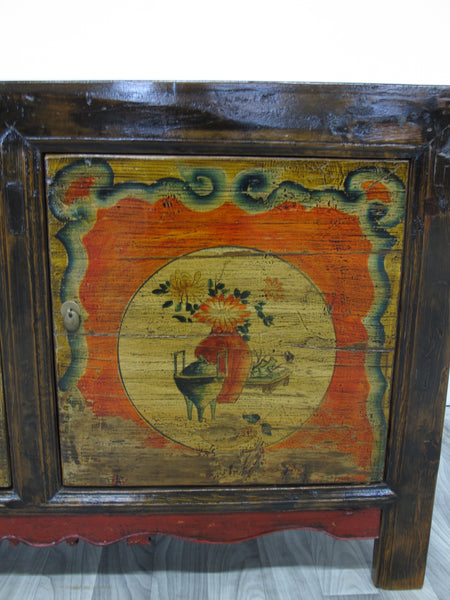 Hand Painted Mongolia Sideboard 4