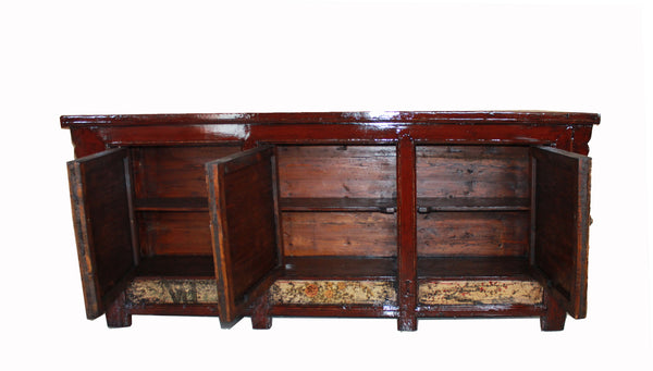 Later 19 Century 95" Long Mongolia Sideboard