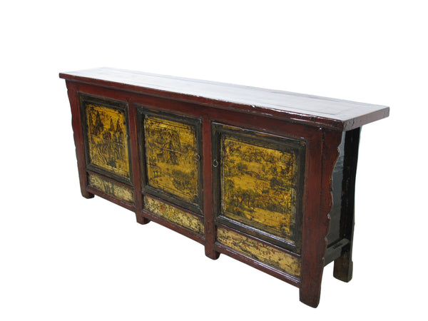 Later 19 Century 95" Long Mongolia Sideboard
