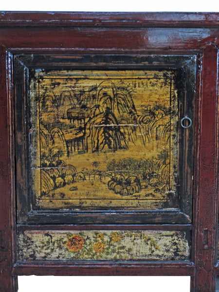 Later 19 Century 95" Long Mongolia Sideboard