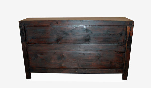 Vintage Sideboard with Hand Painted Flowers & Butterflies Doors