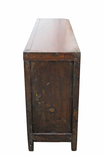 Vintage Sideboard with Hand Painted Flowers & Butterflies Doors