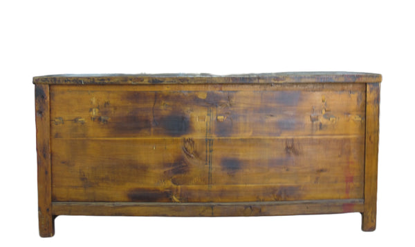 Four Drawer Antique Red Chinese Sideboard Cabinet