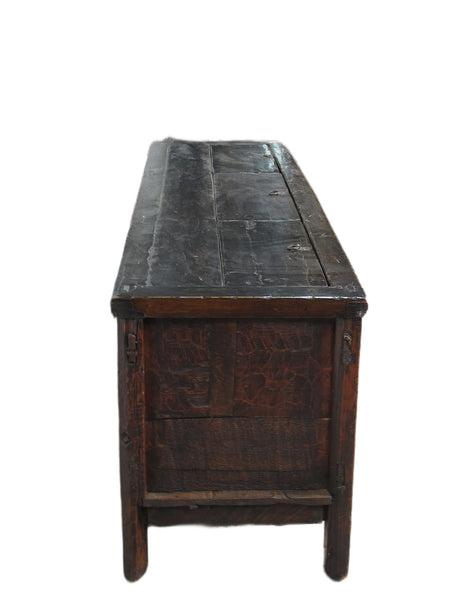 Hand Painted 85" Long  Antique Chinese Sideboard