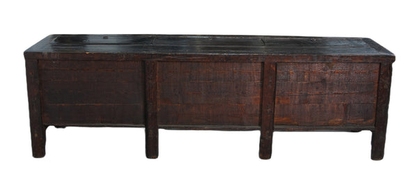 Hand Painted 85" Long  Antique Chinese Sideboard