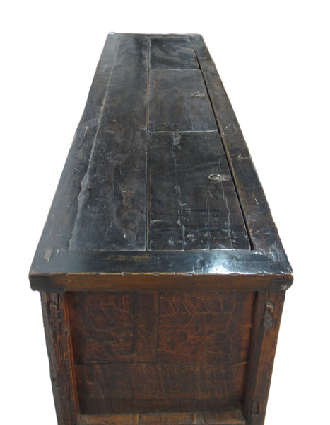 Hand Painted 85" Long  Antique Chinese Sideboard