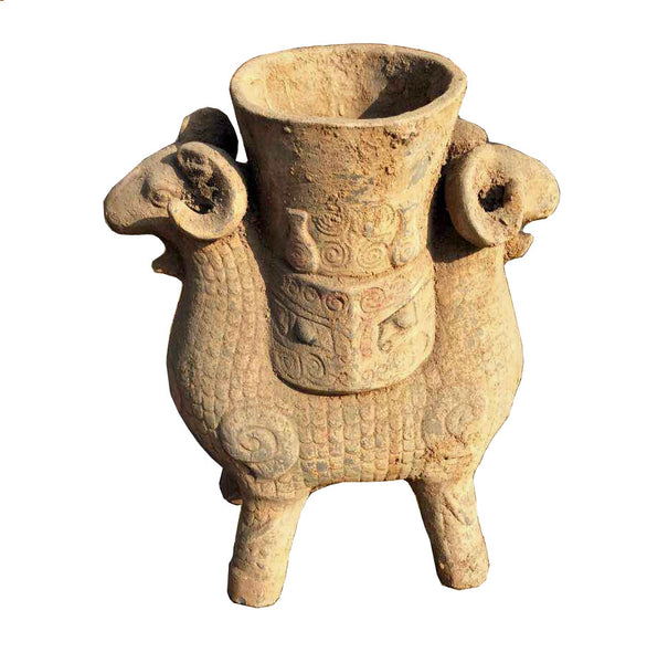 Terra Cotta Double Ram Head - Dyag East