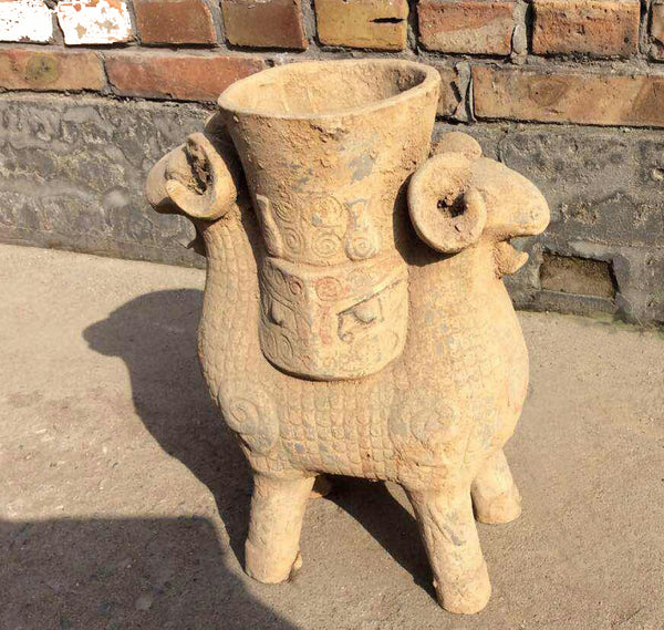 Terra Cotta Double Ram Head - Dyag East