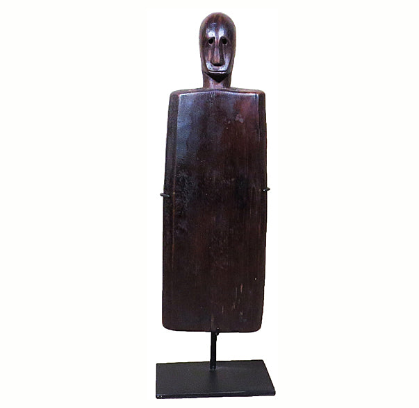 Primitive Wood Figure Sculpture - Dyag East