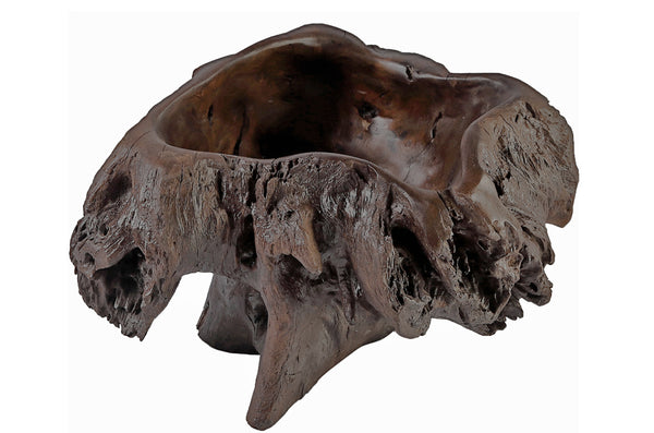 Dark Brown Organic Sculptured Bowl - Dyag East
