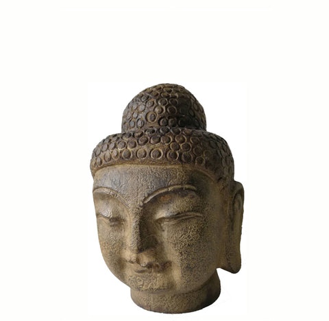 Hand Carved Stone Buddha Head