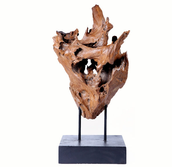 Z-Table Top Organic Teak Root Sculpture- 31" Inch Tall