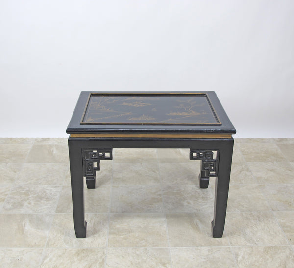 Gilded Chinoiserie Style Side Table