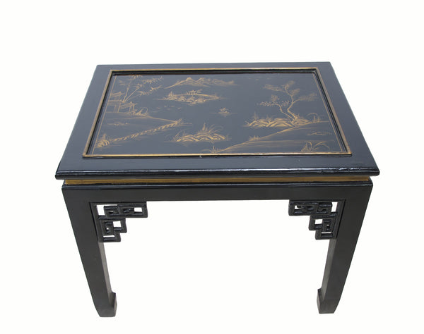 Gilded Chinoiserie Style Side Table