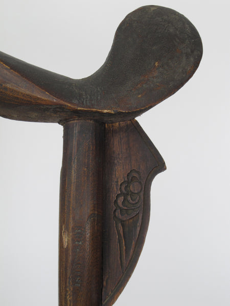 Antique Chinese High York Back Armchair