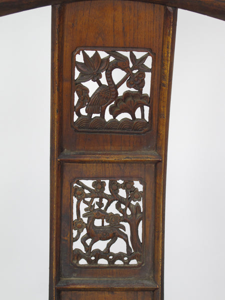 Antique Chinese High York Back Armchair