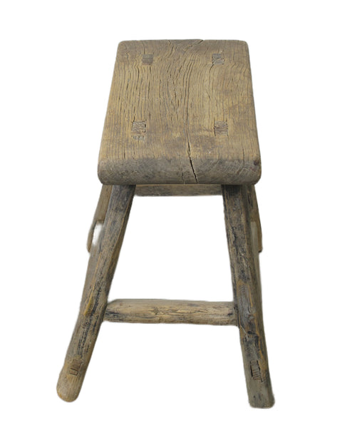 Small Vintage Chinese Farmer's Stool or Accent Table