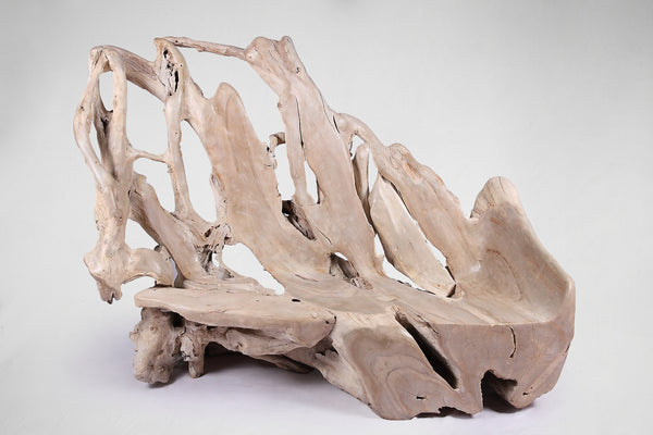 Modern Free Form Teak Root Chair/Bench 29