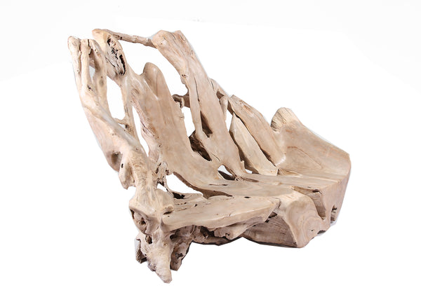 Modern Free Form Teak Root Chair/Bench 29