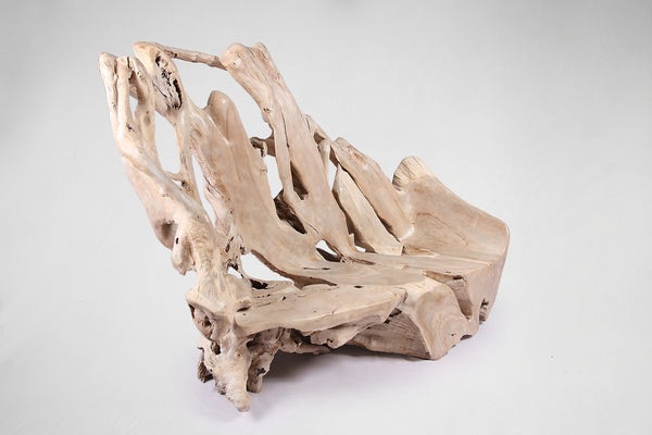 Modern Free Form Teak Root Chair/Bench 29