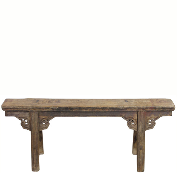 Elm Bench with Spandrels
