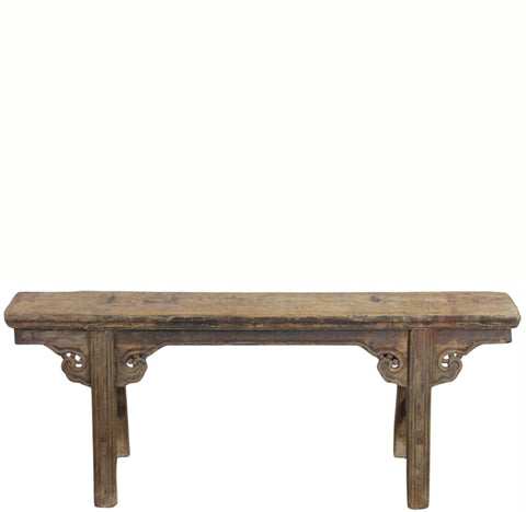 Elm Bench with Spandrels
