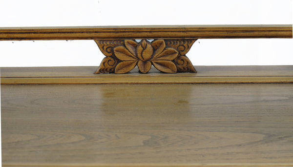 Pair Antique Chinese Low Back Bat Armchair