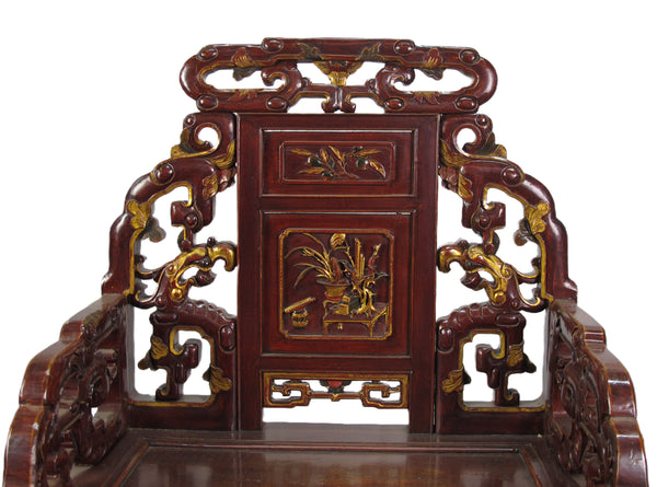 Antique Chinese Taishi Chairs, A Set of 4