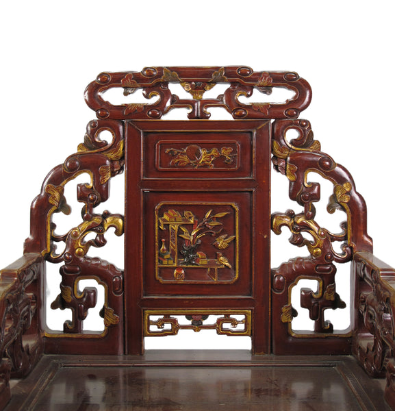 Pair Antique Chinese Taishi Chairs 1
