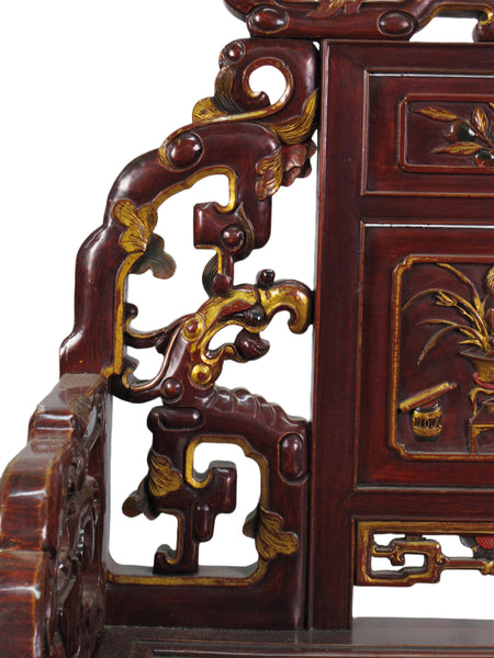 Pair Antique Chinese Taishi Chairs 1