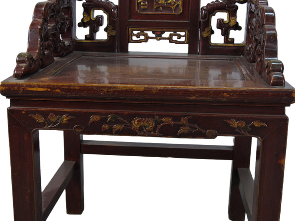 Pair Antique Chinese Taishi Chairs 1