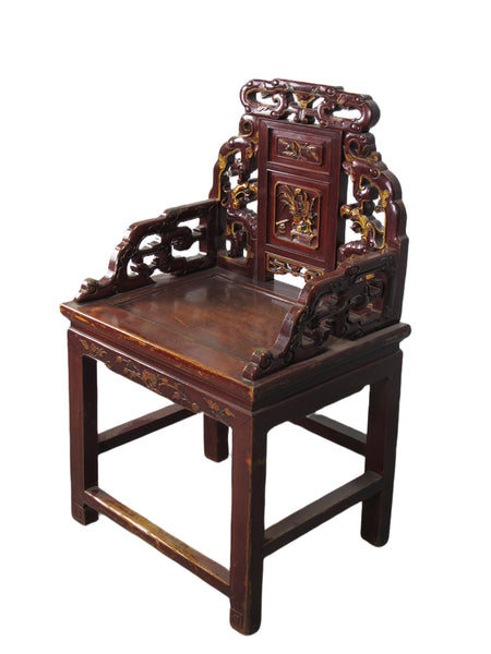 Pair Antique Chinese Taishi Chairs 1