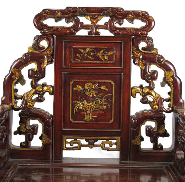 Antique Chinese Taishi Chairs, A Set of 4