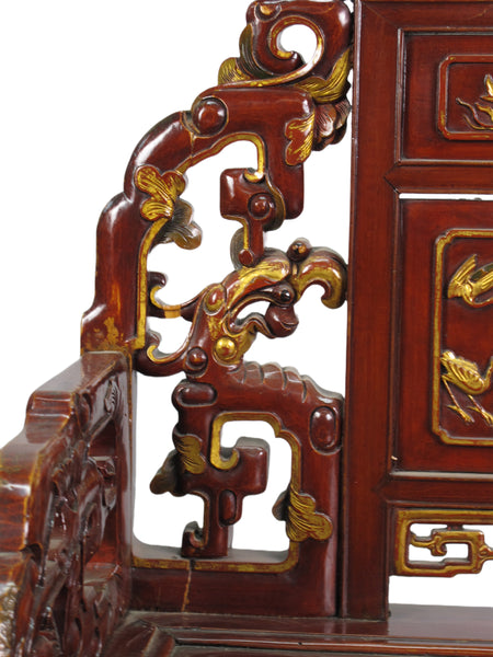 Antique Chinese Taishi Chairs, A Set of 4