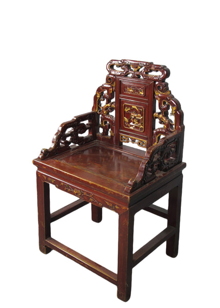 Pair Antique Chinese Taishi Chairs 2