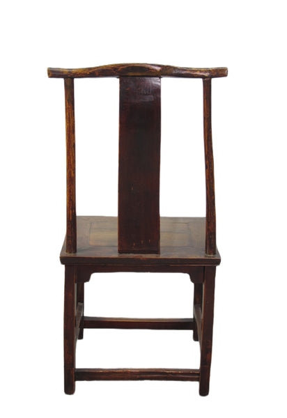 Antique High Yoke Back with Hand Carved Back