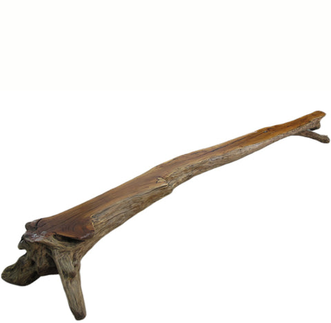 136” Inch Long Natural Wood Display Bench