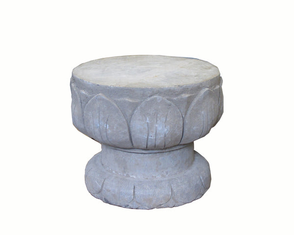 Lotus Leave Stone Garden Stool - Dyag East