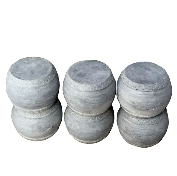 Small Round Stone Pedestal or Stool - Dyag East