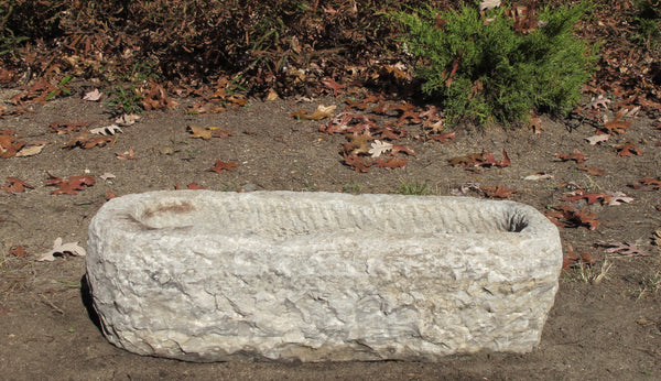 Hand Chiseled Stone Trough 17