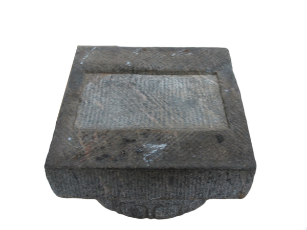 Antique Chinese Hand Carved Stone Pedestal